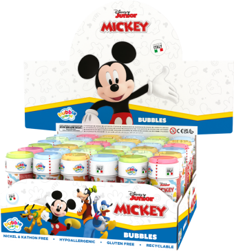 Mickey Mouse - Bolle di sapone Bubble World - Confezione da 36 pz