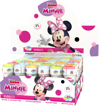 Minnie Mouse - Bolle di sapone Bubble World - Confezione da 36 pz