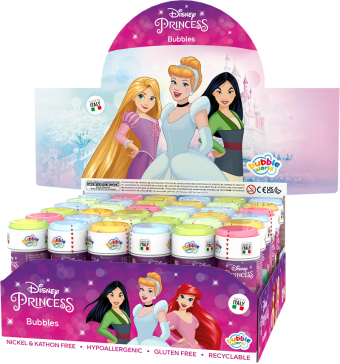Principesse - Bolle di sapone Bubble World - Confezione da 36 pz