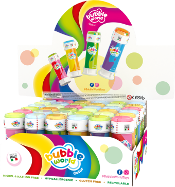 Color - Bolle di sapone Bubble World - Confezione da 36 pz