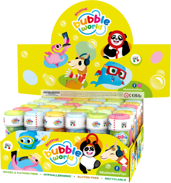 Animal - Bolle di sapone Bubble World - Confezione da 36 pz