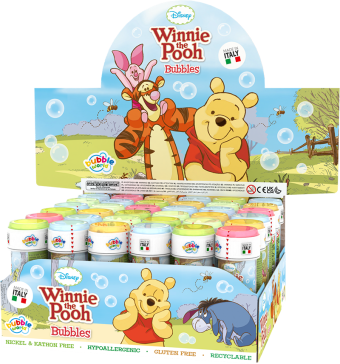 Winnie The Pooh - Bolle di sapone Bubble World - Confezione da 36 pz