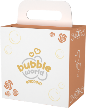 Wedding Pop Terra - Bolle di sapone in pack Bubble World - Conf. da 6 pz
