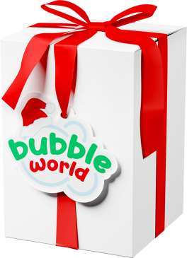 Kit bolle Natale - Bolle di sapone in pack Bubble World- Conf. da 4 pz