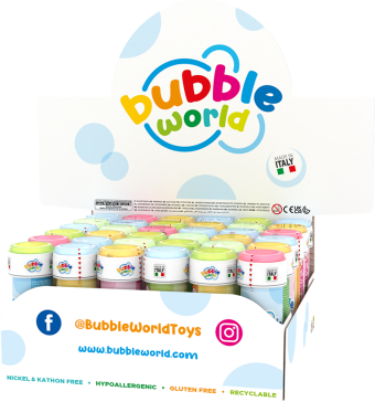 Classic - Bolle di sapone Bubble World - Confezione da 36 pz