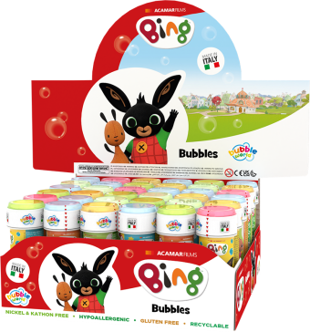 Bing - Bolle di sapone Bubble World - Confezione da 36 pz