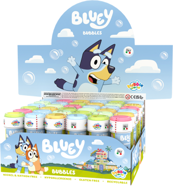 Bluey - Bolle di sapone Bubble World - Confezione da 36 pz