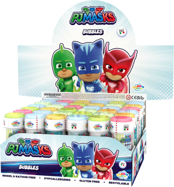 Pj Masks - Bolle di sapone Bubble World - Confezione da 36 pz
