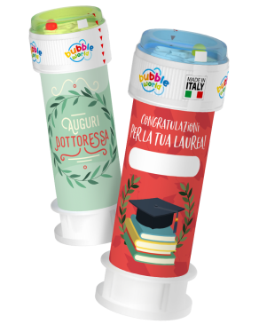 Laurea - Bolle di sapone personalizzate Bubble World