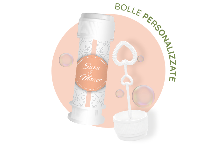 Bolle di sapone matrimonio: sì, le voglio!