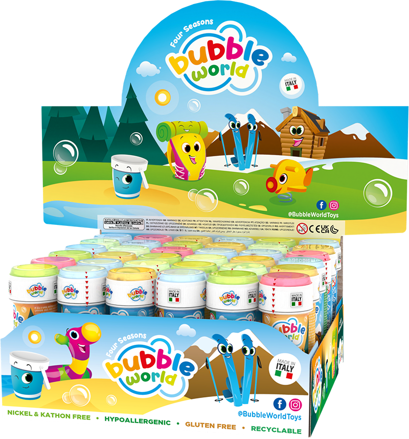 Four Seasons - Bolle di sapone Bubble World - Confezione da 36 pz